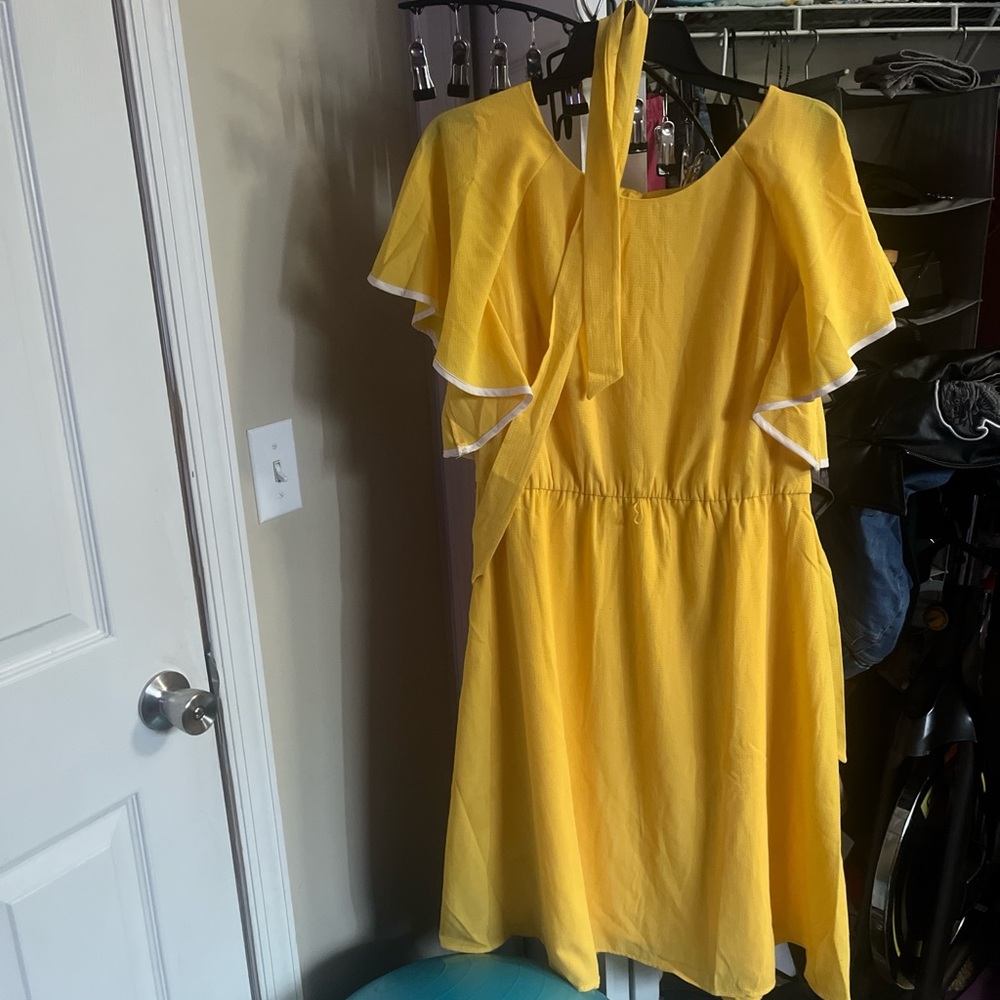 Vibrant Yellow Luxology Sunny Dress